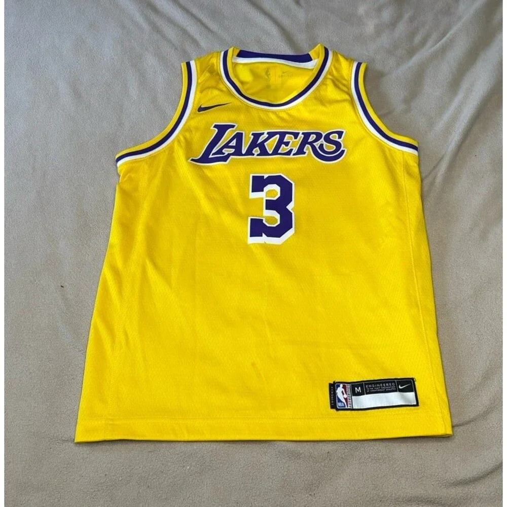 Anthony Davis Lakers Nike Swingman NBA Jersey #3 Size Youth M Yellow